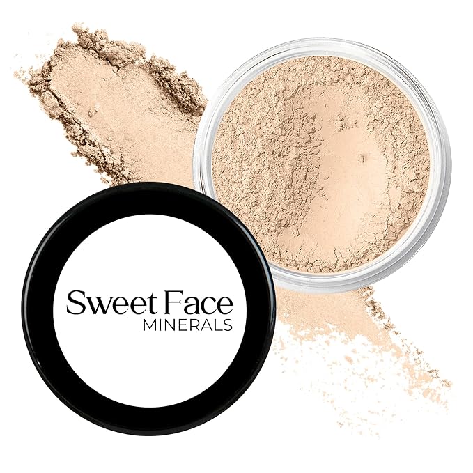 FAIR 2 FOUNDATION (20g Mid Size Sifter Jar) – Mineral Loose Powder Foundation – Lightweight Matte Finish, Long Wear – Sweet Face Minerals SPF 30