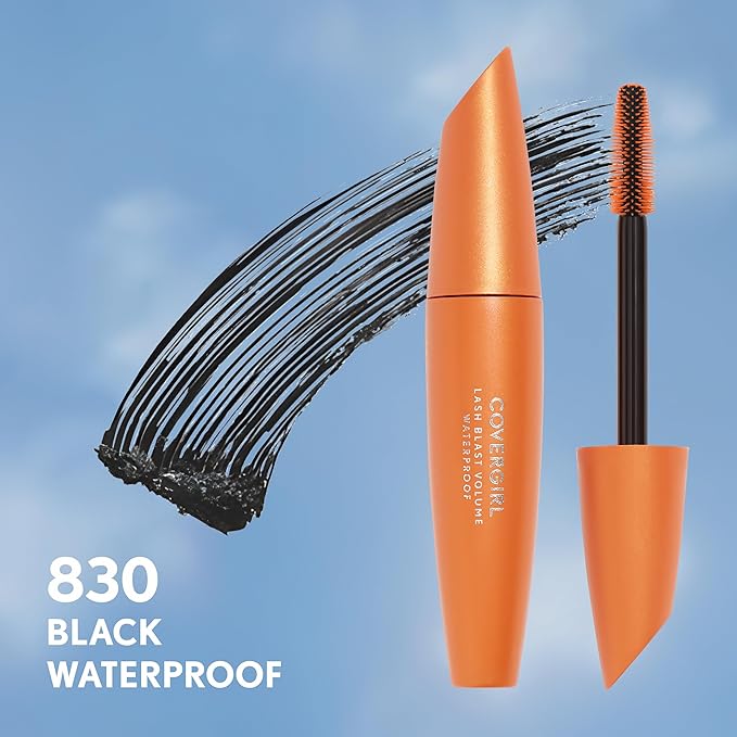CoverGirl Lash Blast Volume Waterproof Mascara Makeup, Long-Wearing, Smudge-Proof, Cruelty Free, Very Black, 1 Count