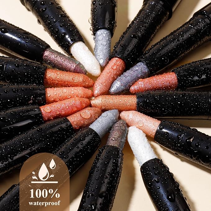 Longwear Cream Eye Shadow Sticks(41 Camel Matte), Smudge-Proof, Waterproof Eyeshadow,Silky Formula Glitter With Makeup Brush,Nude Eyeshadow Stick