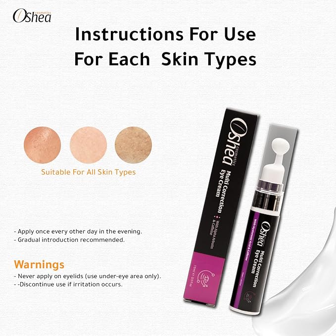 Eye Cream, 15 Ml / 0.5 Fl Oz, Hydrating & Brightening, Deep Conditioning Treatment, Reduces Puffiness & Dark Circles, Anti-Aging Formula