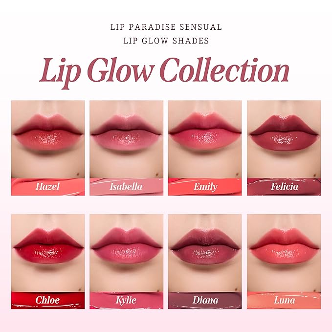 DEARDAHLIA Lip Paradise Sensual Lip Glow (Hazle) - Weightless Hydrating Vegan Lipstick with Glossy Finish, Natural Radiant Glow & Shea Butter Nourishment. 0.11 oz