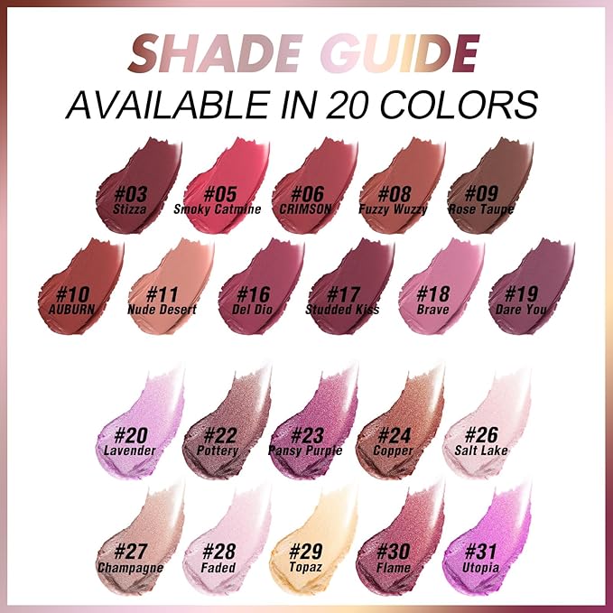 FOCALLURE Ultra Chic Lipstick,Rich Vitamin E Lip Crayon,Lightweight Color without Drying or Fading,Long Lasting Waterproof Lips Makeup,CRIMSON