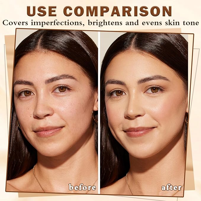 Air Brush Makeup Foundation,Magic Minerals Airbrush Foundation Makeup,Silk Flawless,Buildable Coverage,Moisturizing Formula for Smooth Radiant Skin (03 Nude Color)