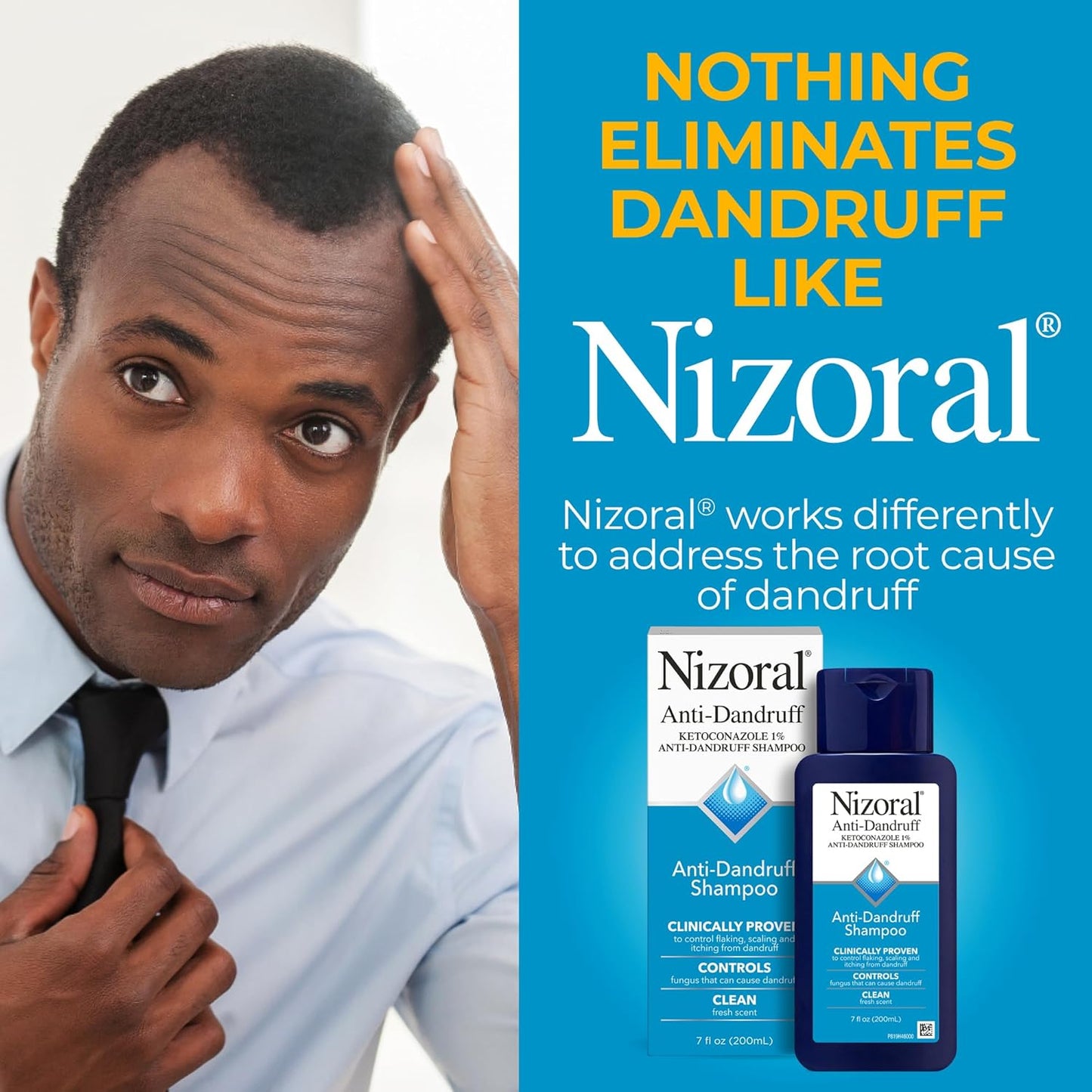 Anti-Dandruff Shampoo with 1% Ketoconazole, Fresh Scent, 7 Fl Oz