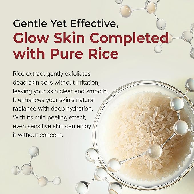 Dr.Melaxin Peel Shot Glow Rice Peeling Ampoule 80ml Daily Soft Exfoliating Face and Body Scrub Dead Skin Cells Blackhead Remover for All Skin Types korean skin care