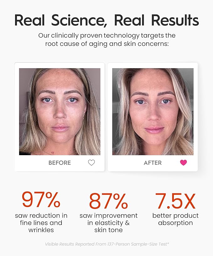 REVO Genie | 3-in-1 Face & Neck Beauty Massager with Heat, 3 Light Therapies, Smart Vibration | Red Light, Blue Light, Green Light Therapy for Wrinkles, Hyperpigmentation, Acne & More - Beige