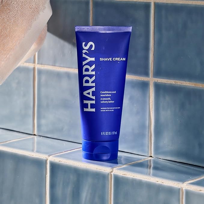 Harry's Shaving Cream for Men with Aloe and Eucalyptus - (4 Pack) 6 oz - Conditions Skin and Softens Facial Hair for Shaving - Safe for Sensitive Skin