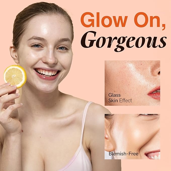 Vitamin C Serum For Face - Dermatologist Tested, Anti-Aging Face Moisturizer With Collagen, Brighting & Dark Spot Remover & Glass Skin - Clean Beauty Korean Skin Care For All Skin Types