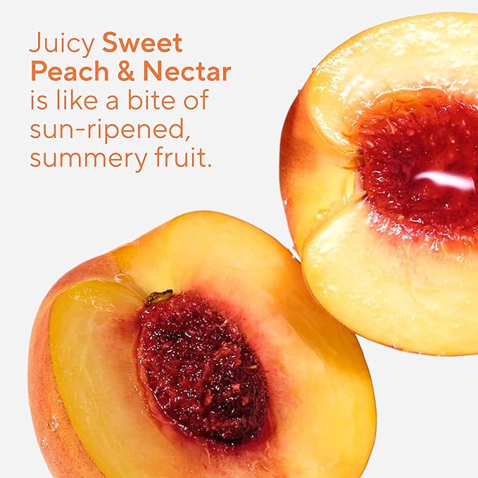 Native Body Scrub, Sweet Peach & Nectar, Exfoliating and Detoxifying for Soft Skin, Sulfate Free, 12 oz