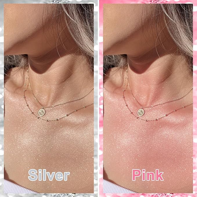 Halloween Hair and Body Glitter Spray, Holographic Glitter Highlighter Powder, Hairspray for Clothes, Face Body Shiny Glitter, Loose Shimmer Hairspray Festival Rave Prom Accessories