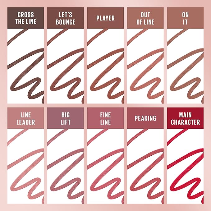 Maybelline Lifter Liner Lip Liner Pencil with Hyaluronic Acid, Cross the Line, 1 Count