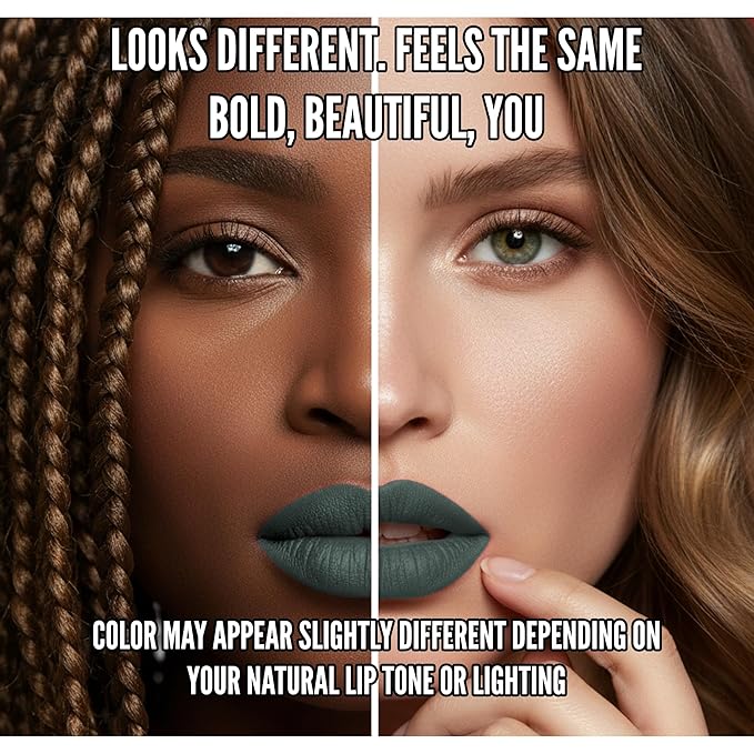 Mynena Matte Liquid Lipstick Army Green | Long-Lasting Comfort | Smudge-Proof Transfer-Resistant Vegan & Cruelty-Free | Full Coverage Non-Drying True Pigment | All-Day Wear Lip Colo | Jocelyne