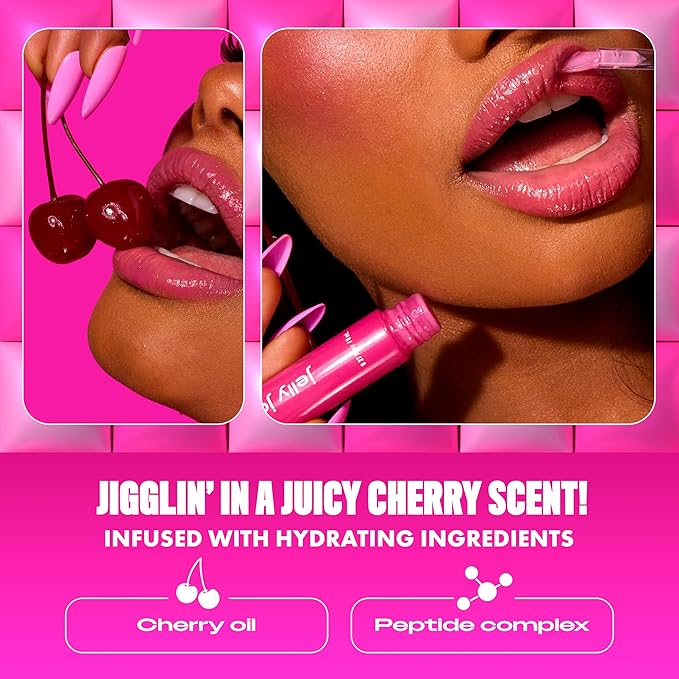 NYX PROFESSIONAL MAKEUP Jelly Job Lip Gloss, Lip Tint Gloss with Full-Bodied, Smoothing, and Hyper-Glossy Shine - Glow Job (Gold Shimmer)