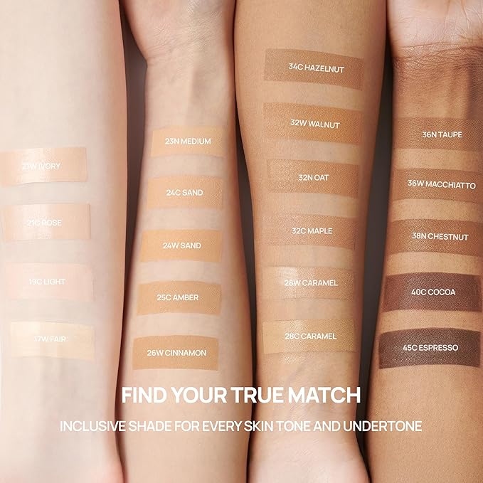 BANILA CO Covericious Ultimate Cover Cushion | Up to 100HR Long-Wear Foundation | 20 Shades for All Skin Tones | Matte & Lightweight Finish | Korean Cushion Foundation (14g / 0.49 oz), 28C CARAMEL