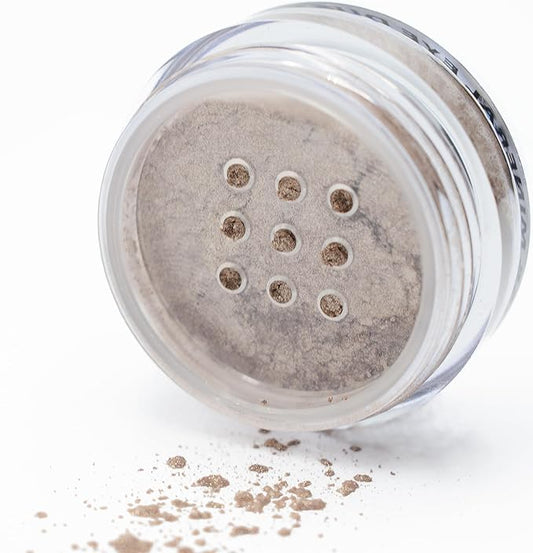 Bliss Cool Toned Mocha Glitter Brown Mineral Single Loose Powder Eyeshadow; Vegan, Talc & Paraben Free