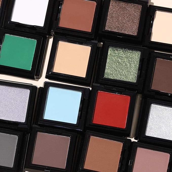 UCANBE Gray Single Eyeshadow Palette, Highly Pigmented Matte Eye Shadow Powder, Professional Long-Lasting Waterproof Makeup Palette