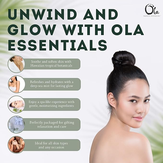 Ola Tropical Apothecary Passion Fruit Gift Set - Body Butter, Deep Sea Mist, and Bath Ritual