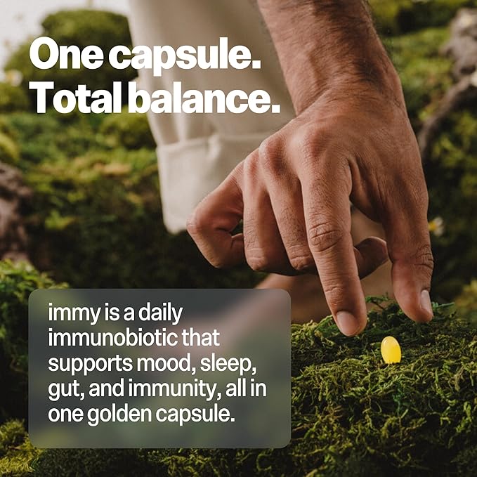 IMMY Immune Supplement for Mood Support and Gut Health, 30 ct. - Supports Joint Relief, Focus & Mood Support, Natural Calming Aid