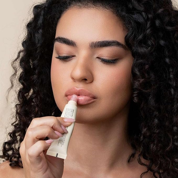 Silly George Lip Gloss Revival - Glossy Hydrating Glaze with Peptides, Shea Butter, & Moisturizing Argan, Macadamia, Babassu Oil for Dry Lips, Clean Beauty Products, Petal, 15ml Tubes