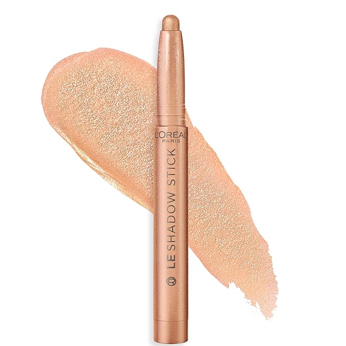 L'Oreal Paris Makeup Le Shadow Stick Eyeshadow, Blendable, Smudge-Resistant, Cream Eyeshadow, Twinkly Rose, 0.05 Oz