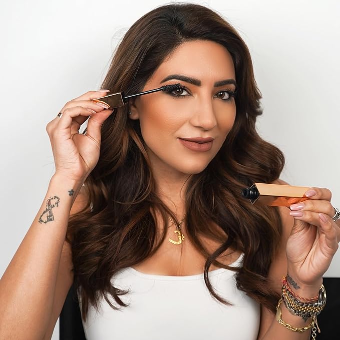 NATASHA MOOR "Moor Power" Black Mascara - Luxurious Volumizing, Lengthening, & Darkening Formula - Waterproof & Smudge-Proof - Eye Makeup Mascara - Cruelty-Free Clean Beauty for Long-Lasting Results
