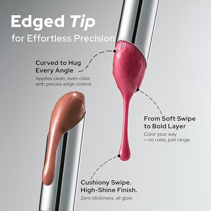 Unseen Balloon Tint, 9 Colors for All Skin Types. Buildable Color, Long Lasting Glossy Lip Stains, Lightweight Lip Gloss Make up, Holiday Stocking Stuffer (126 Red sky, 0.11 Ounce (Pack of 1))