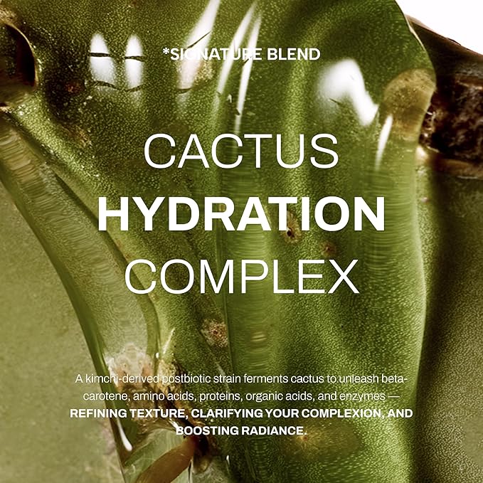 Whamisa Organic Cactus Bouncy Serum, 48 hrs Inner Skin Moisture, 72 hrs Hydrating and Moisturizing, Facial Ampoule, Korean Skin Care (52ml)