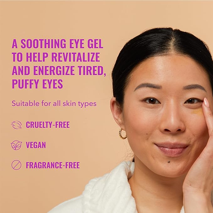 Good Molecules Yerba Mate Wake Up Eye Gel Pack 3 – 15 ml Each | Hydrating Under Eye Gel with Hyaluronic Acid & Caffeine for Dark Circles and Puffiness