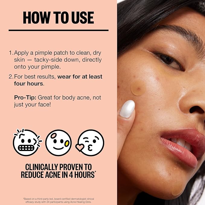 PEACE OUT Acne Day & Night Duo, Sheer Hydrocolloid Pimple Patches For Day Plus Overnight Acne Dots, Helps Clear Blemishes Quickly with Salicylic Acid, Retinol and Aloe Vera, 20 dots