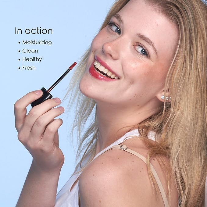 Frilliance Moisturizing Natural Cherry Glaze Lip Gloss for Teens, Cruelty Free Hypoallergenic All Skin Types, 8 ml / .28 fl oz…