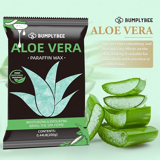 Paraffin Wax for Hand and Feet, 10 Pack Aloe Vera Paraffin Wax Refills for Paraffin Wax Machine, Hand Wax Paraffin Wax Bath, Foot Wax Paraffin Bath, Moisturizing Hands Feet, Deep Hydration