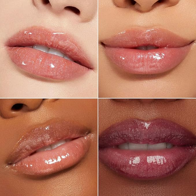 MAKI YIKA Clear Lip Gloss for Women Lip Plumper Gloss Tinted Glitter Lipgloss Moisturizing High Shine Plumping Lip Gloss, Pearl Gloss