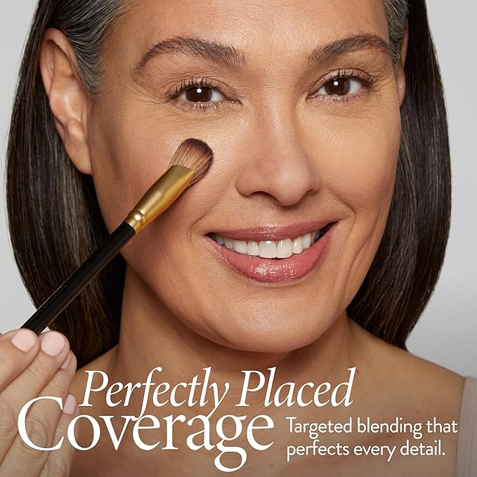 LAURA GELLER NEW YORK All-Over Eye Shadow Brush, Black Wooden Handle