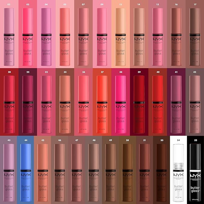NYX PROFESSIONAL MAKEUP Butter Gloss, Non-Sticky Lip Gloss - Licorice (Black)
