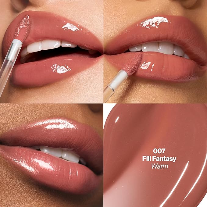 REVLON PhotoReady Instant Plump Serum, Plumping Gloss, Hydrating, Non-Sticky & High Shine Finish, 007 Fill Fantasy, 0.25 fl oz