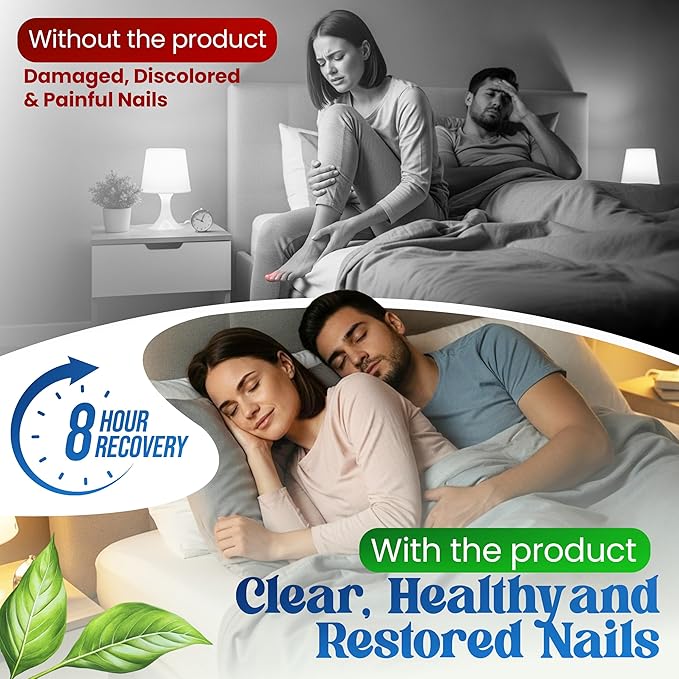 Premium Fungal Nail Patches Toe Nail Care Extra Fungus Strength 21 Pcs Nighttime Repair Damaged Treatment Toenail Discolored Nails 8 Hour Safe Sensitive gift for Valentine Day Women Men .(21 Count)