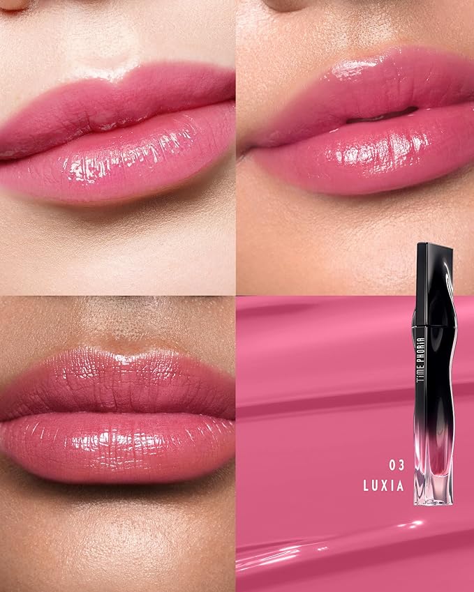STELLAR DUST LIP STAIN-Waterproof and Transferproof Lip Tint For Women, Glossy Finish Lip Gloss, Lightweight High Coverage, Long Lasting, Stocking Stuffers For Teen Girls (03)
