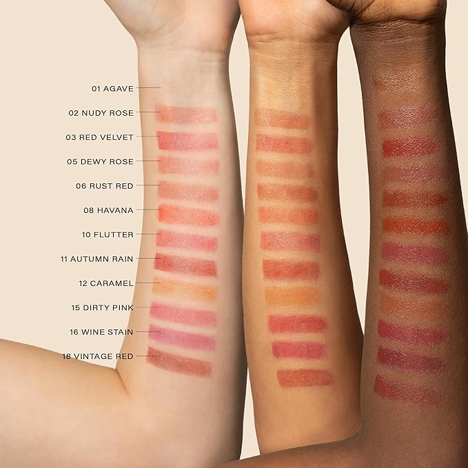 Melixir Vegan Lip Butter (12 Shades) Holiday Gift for Women & Teen Girls, Christmas Stocking Stuffer, Small Beauty Gift, Hydrating Tinted Balm for Winter, Shea Butter, Korean Skincare – 11 Autumn Rain