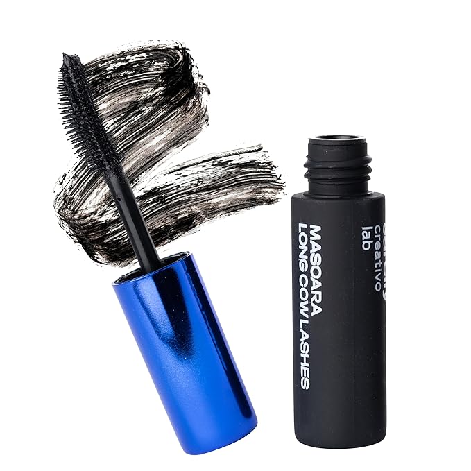 SARELLY, Long Cow Lashes Mini Mascara, Waterproof, Nourishing, Lash-Conditioning, Clean Beauty, Sarelly Creative Lab