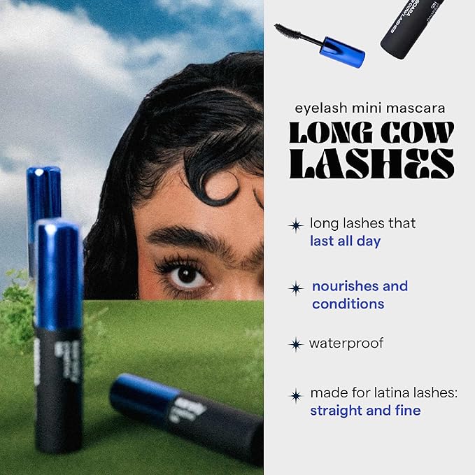 SARELLY, Long Cow Lashes Mascara, Waterproof, Nourishing, Lash-Conditioning, Clean Beauty, Sarelly Creative Lab