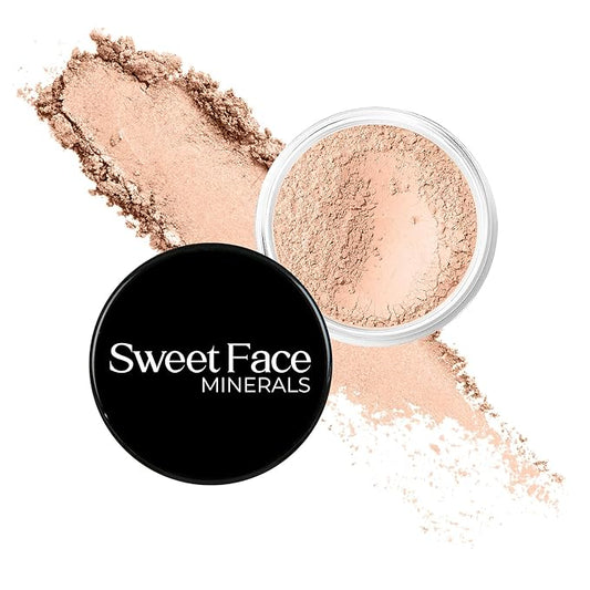 PINK BISQUE FOUNDATION (5g Sample Size Jar) – Loose Mineral Foundation Powder – Lightweight Matte Finish, Natural Tone – Sweet Face Minerals SPF 30