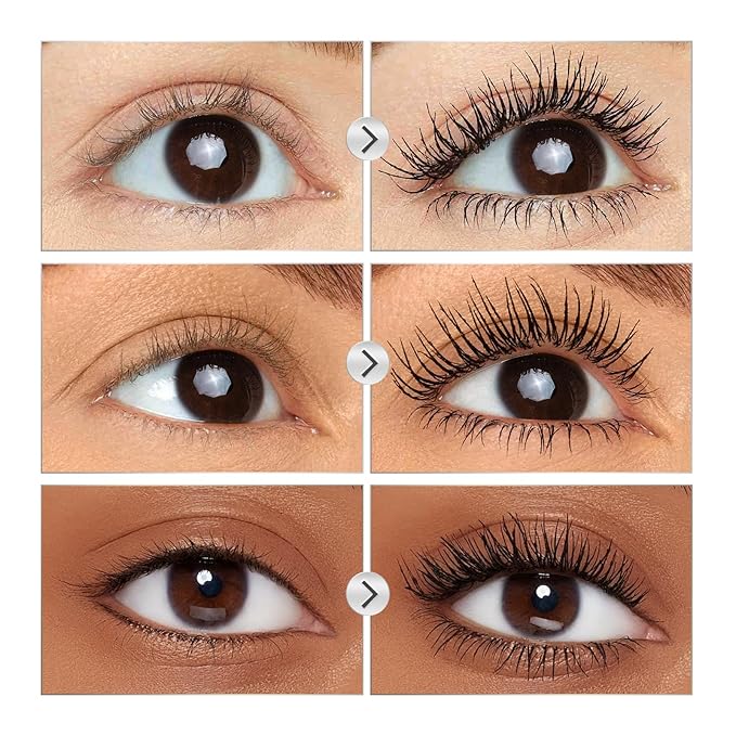 SACE LADY Waterproof Mascara with Lash Curler Volume and Length, Black No Clump Lift Lash Mascara, Lasting Smudge-proof Natural Looking Curl Eye Makeup Set, Cruelty Free, 0.28Oz