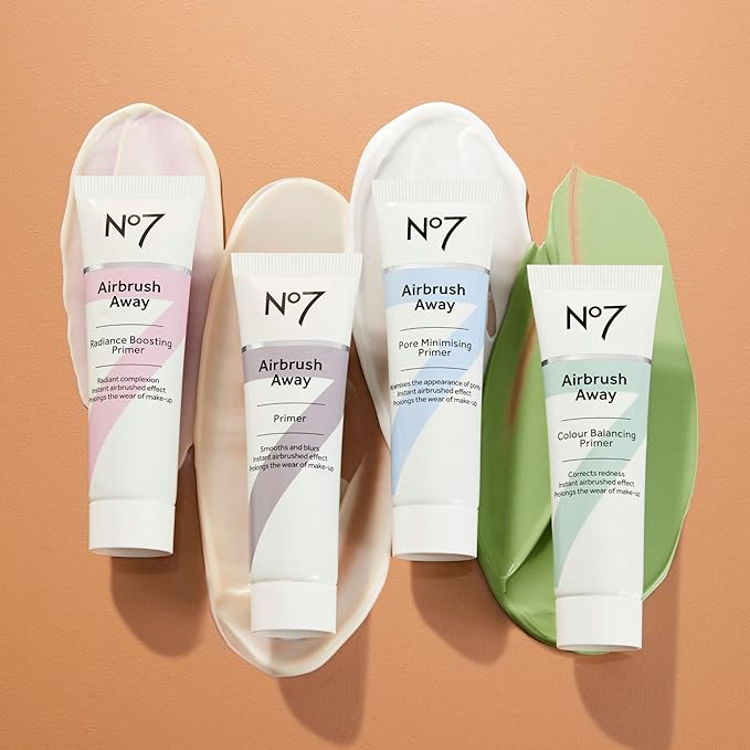 No7 Airbrush Away Pore Minimizing Facial Primer - Lightweight, Matte Primer & Pore Minimizer for Face - Makeup for Oily Skin (30ml)