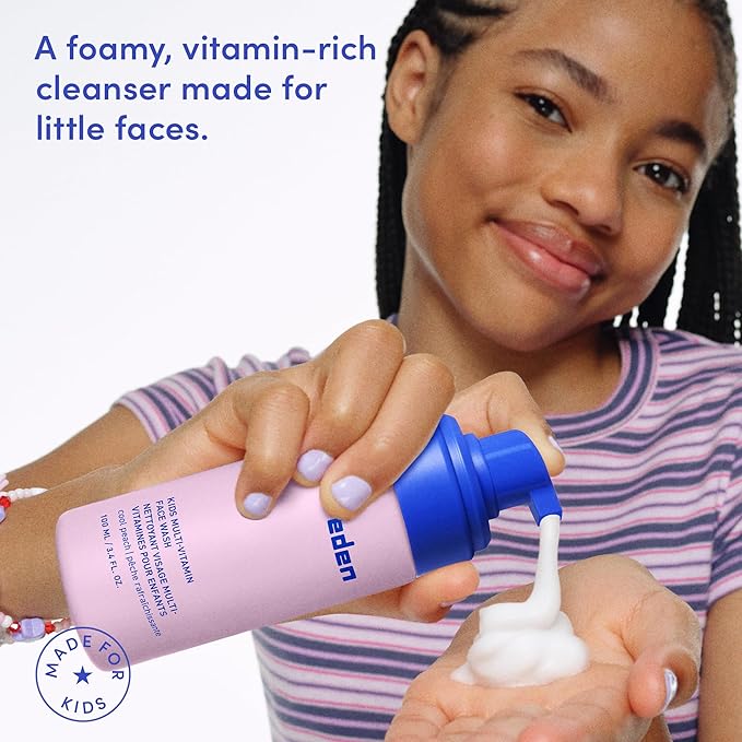 Evereden Kids Face Wash: Melon Juice, 3.4 fl oz. | Gentle Skin Care | Clean and Non-toxic Face Wash | Kids Skin Care