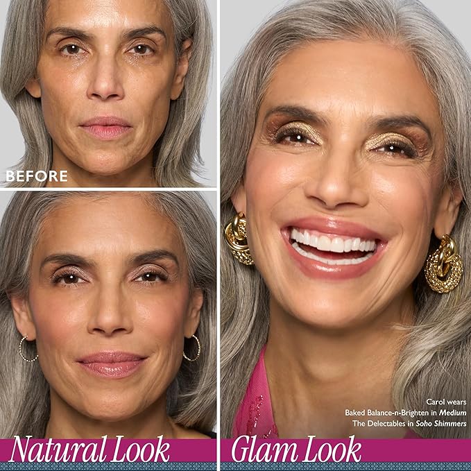 LAURA GELLER NEW YORK The Delectables Soho Shimmers Eyeshadow Palette - Includes 14 Shimmer-Finish Baked Eyeshadows in Stunning Neutral Shades - Long-Lasting High-Shine Eyeshadows for Everyday