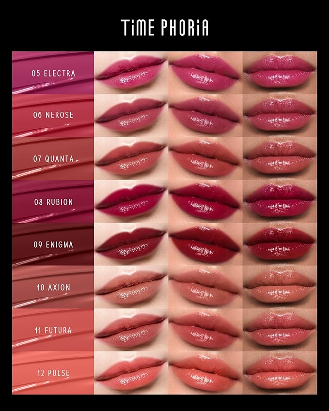 STELLAR DUST LIP STAIN-Waterproof and Transferproof Lip Tint For Women, Glossy Finish Lip Gloss, Lightweight High Coverage, Long Lasting, Stocking Stuffers For Teen Girls (06 NEROSE)