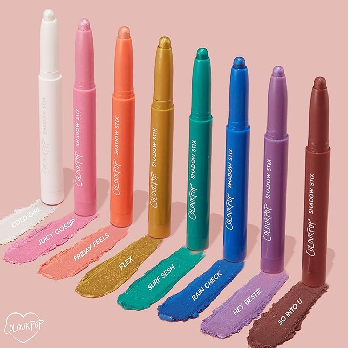 ColourPop Shadow Stix - Cream Eyeshadow Stick with Long-Lasting Color - Multi-Use Cream Makeup with a Built-In Sharpener & Precise Tip for Easy Application - So Into U (0.05 oz)