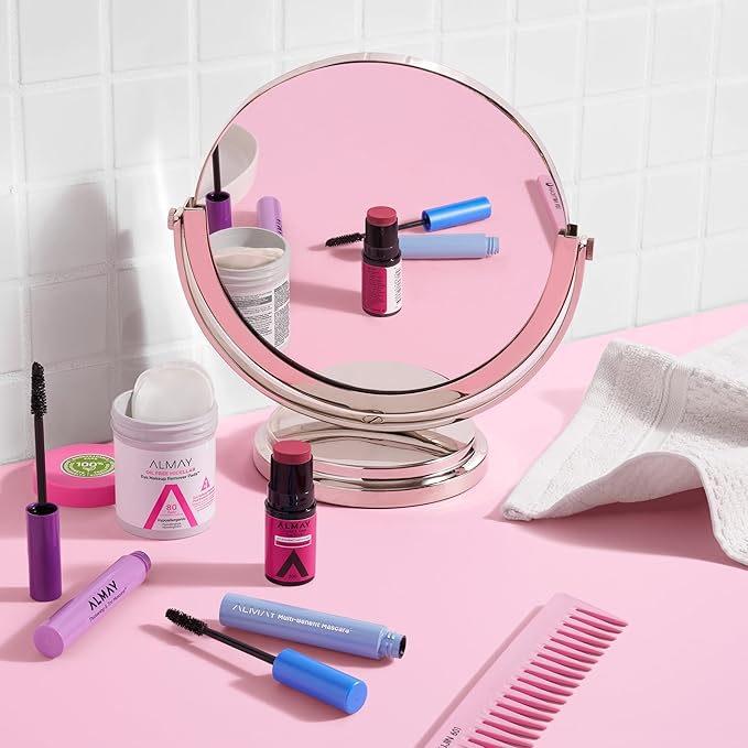 Almay Eye Makeup Remover Pads, Micellar Gentle, Hypoallergenic, Fragrance-Free, Ophthalmologist Tested, Stocking Stuffer for Women, 120 Count (Pack of 2)