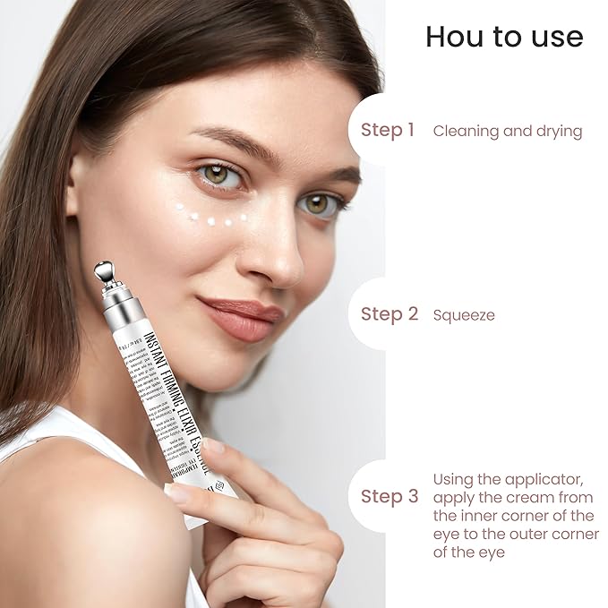 Revitalizing Under Eye Cream, Natural and Organic Eye Serum for Contorno de Ojos to Enhance Skin Fullness and Soften Fine Lines, Infused with Hesperidin and Vitamin C for Radiance