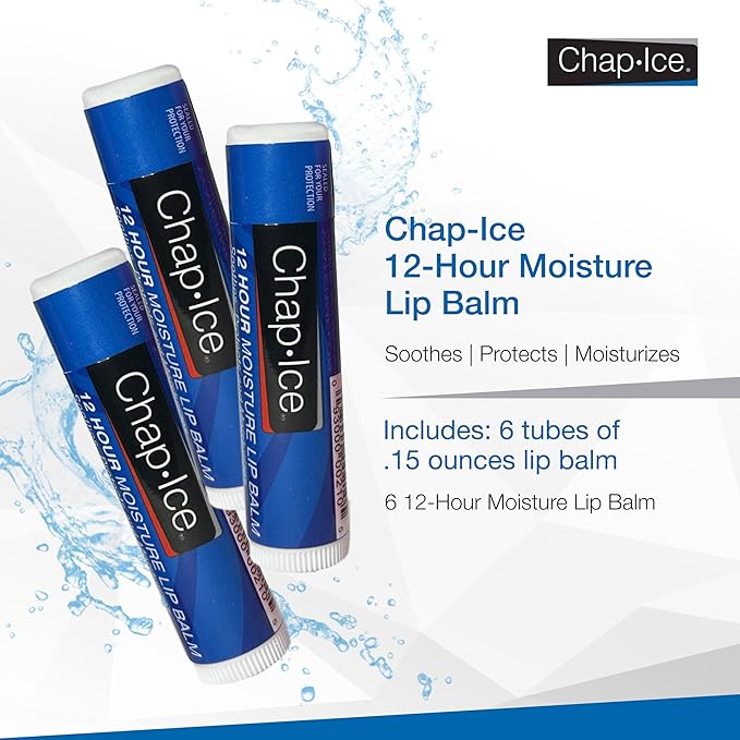 Moisturizing Lip Balm SPF 15 – 6 Pack Lip Balm Sticks, Hydrating & Protective Formula